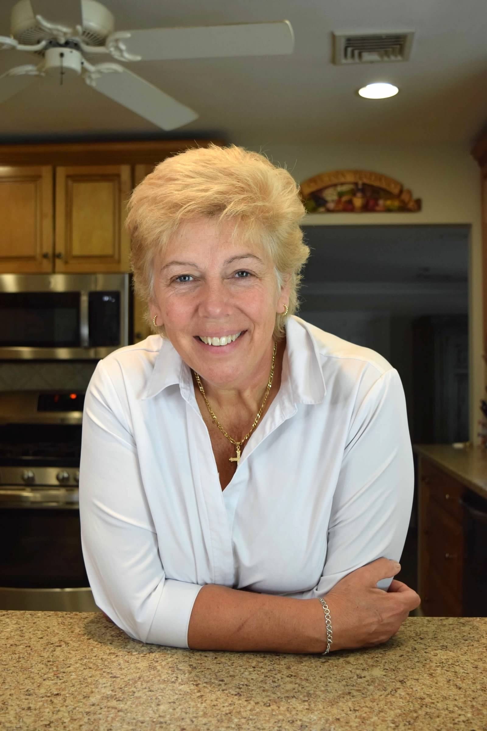 Jackie in her kitchen